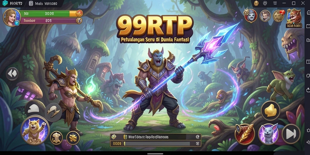 Tampilan gameplay 99RTP yang menakjubkan dalam petualangan RPG.