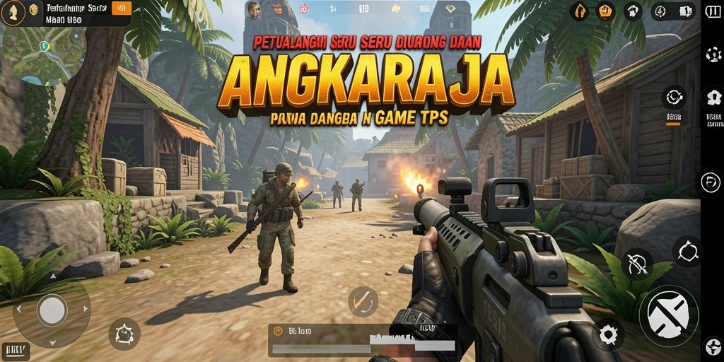 Tampilan gameplay seru dalam ANGKARAJA di TPS.