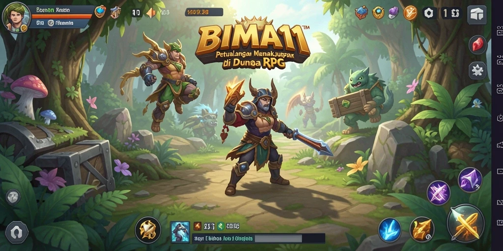Screenshot BIMA11 menampilkan aksi seru dalam pertarungan RPG yang mendebarkan.