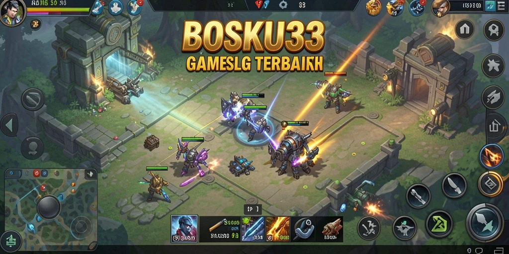 Tampilan gameplay menarik dari BOSKU33 yang menunjukkan strategi SLG.