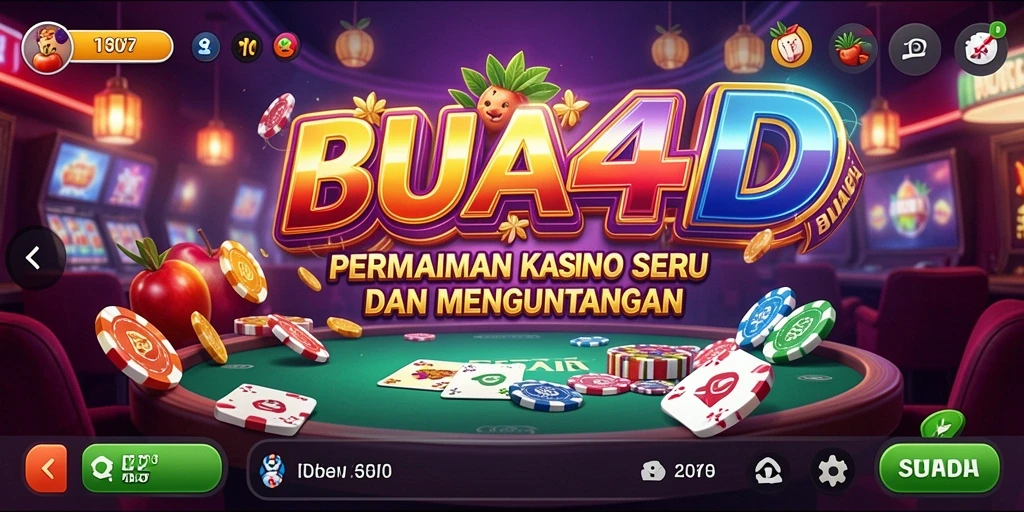 Tampilan menarik dari gameplay BUAH4D di Kasino.