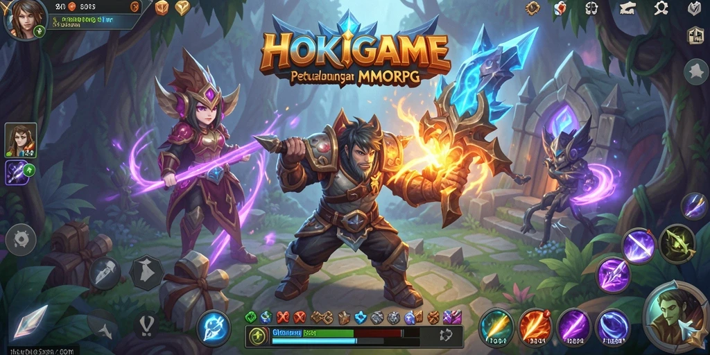 Tampilan gameplay menarik di HOKIGAME dengan petualangan seru.