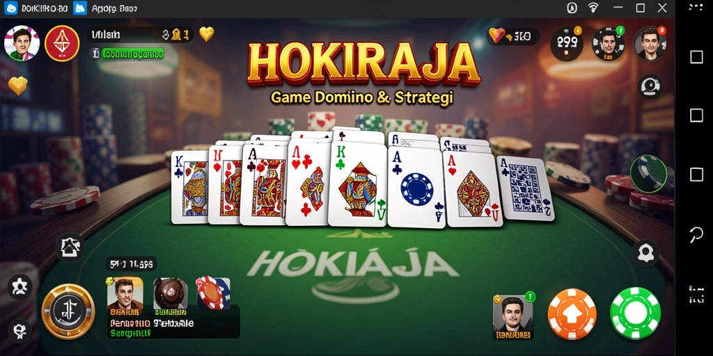 Tampilan gameplay seru dan kompetitif HOKIRAJA yang menantang.