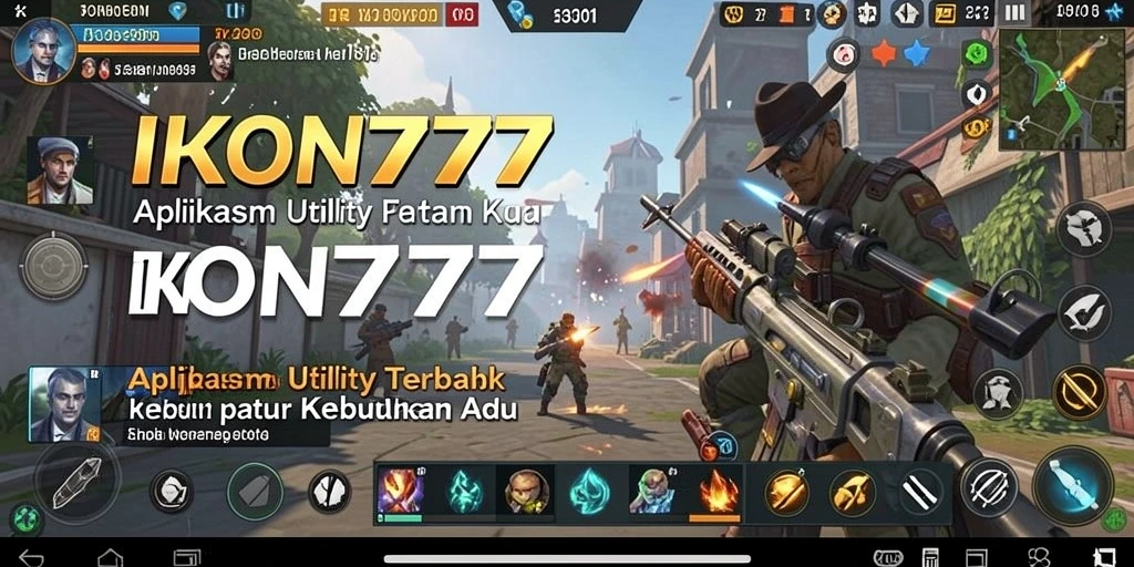 Screenshot utama IKON777 menampilkan antarmuka aplikasi Utility yang intuitif.