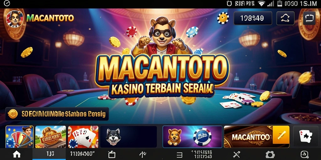 Screenshot dari gameplay seru di MACANTOTO yang menunjukkan suasana Kasino.