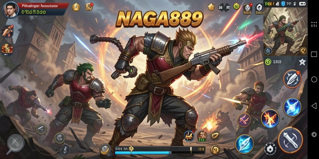 Screenshot NAGA889 menampilkan aksi seru dalam pertarungan.