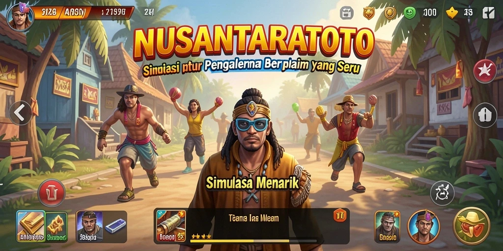 Tampilan gameplay NUSANTARATOTO yang menarik dan penuh aksi.