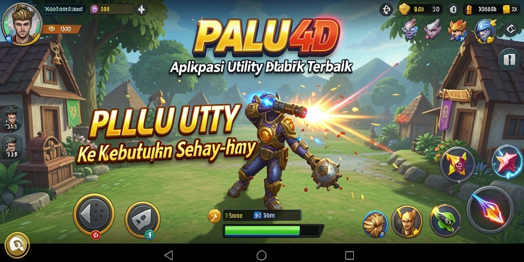 Tampilan utama PALU4D dengan fitur-fitur utility yang efisien.