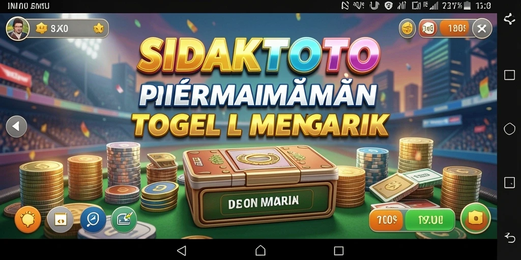 Tampilan gameplay menarik dari SIDAKTOTO yang penuh warna.