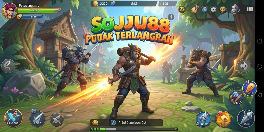 Tampilan gameplay <strong>SOJU88</strong> yang menarik dan menegangkan saat menjelajahi dunia petualangan.