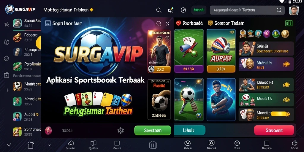 Tampilan gameplay menarik dari aplikasi Sportsbook SURGAVIP.