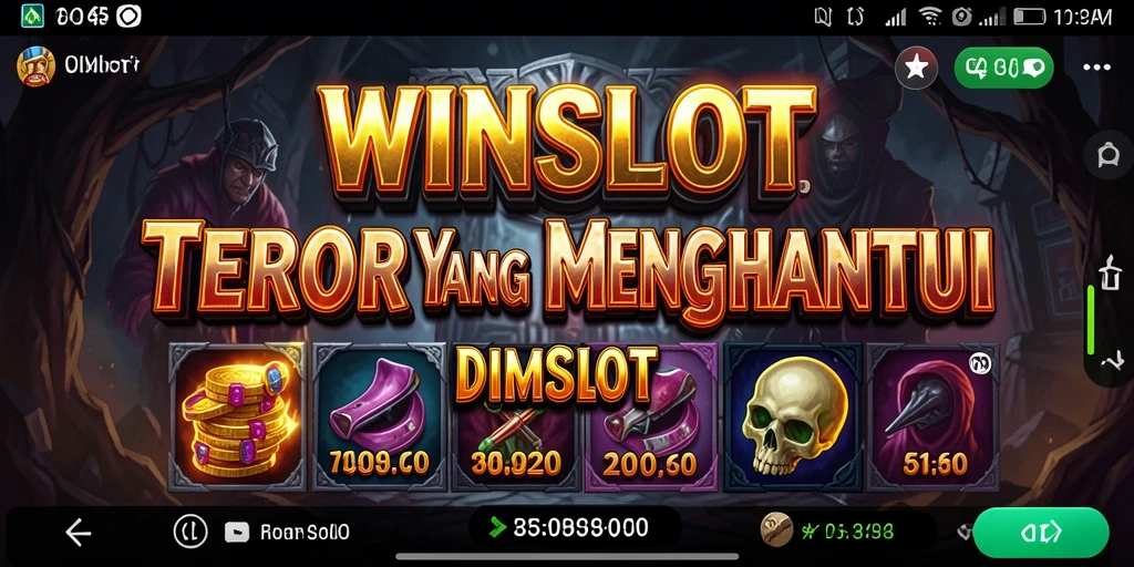 Screenshot WINSLOT menampilkan gameplay penuh ketegangan dan elemen horor.