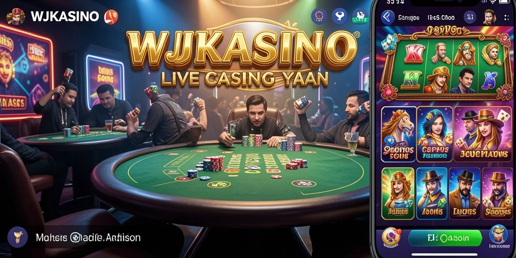 Tampilan menarik dari permainan Live Casino di WJKASINO